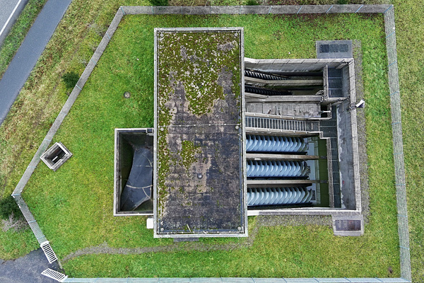 Luftaufnahme Hebewerk 2 Büchenau